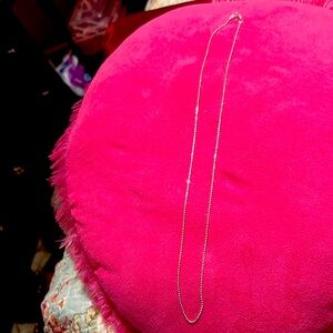 Elegant Diamond Cut Sterling Silver Necklace